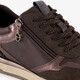 Dames sneakers met rits bruin