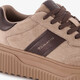Dames sneakers met plateauzool beige
