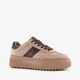 Dames sneakers met plateauzool beige