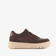 Dames sneakers donkerbruin