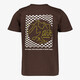 Jongens T-shirt met backprint bruin