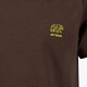 Jongens T-shirt met backprint bruin