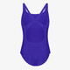 V-rug dames badpak blauw