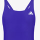 V-rug dames badpak blauw
