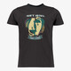Meisjes T-shirt met panter antraciet