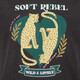 Meisjes T-shirt met panter antraciet