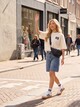 Dames T-shirt met backprint wit