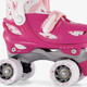 Feather Drops verstelbare rolschaatsen roze