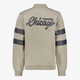 Jongens baseball vest met backprint beige