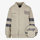 Jongens baseball vest met backprint beige