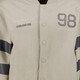 Jongens baseball vest met backprint beige