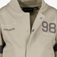 Jongens baseball vest met backprint beige