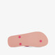 Dames teenslippers met bloemenprint roze