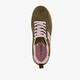 Dames sneakers donkergroen roze