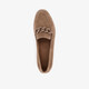 Dames loafers met gesp camel bruin