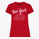 TwoDay dames T-shirt met tekstopdruk rood