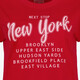 Dames T-shirt met tekstopdruk rood