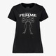TwoDay dames T-shirt met strik zwart