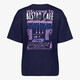 Dames T-shirt met backprint donkerblauw