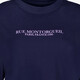 Dames T-shirt met backprint donkerblauw