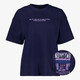 TwoDay dames T-shirt met backprint donkerblauw