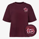 TwoDay oversized dames T-shirt met backprint bordeaux