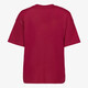 Oversized dames T-shirt met print rood goud