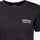 Dames acid wash T-shirt met backprint