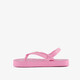 Meisjes teenslippers met hielbandje en unicorn roze