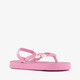 Meisjes teenslippers met hielbandje en unicorn roze