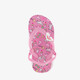 Meisjes teenslippers met hielbandje en unicorn roze