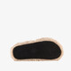 Dames instappers pantoffels met hartje beige bruin