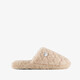 Dames instap pantoffels met hartje beige