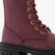Meisjes veterboots bordeauxrood