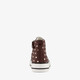 Meisjes hoge sneakers met polkadots bruin