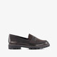 Dames lak loafers bruin