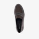 Dames lak loafers bruin