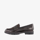 Dames lak loafers bruin