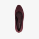 Dames pumps bordeaux rood