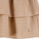 Meisjes rok met ruches en glitters goud