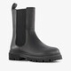 Groot leren meisjes Chelsea boots zwart