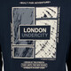 Jongens hoodie met backprint blauw
