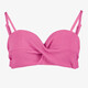 Osaga voorgevormde dames bikinitop met structuur roze