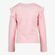 Meisjes shirt met bloemen en ruches lichtroze