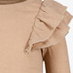 Meisjes shirt met ruches en glitters goud