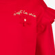 Meisjes sweater met ruches rood