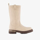 Hoge meisjes laarzen beige
