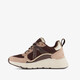 Meisjes dad sneakers bruin beige