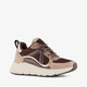 Meisjes dad sneakers bruin beige