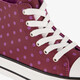 Meisjes hoge sneakers met polkadots roze